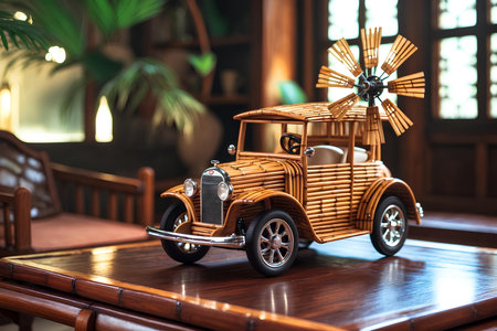 Bamboo Miniature Car Items Crafted To Delight Eco-Conscious Consumers, Whether For Personal Enjoyment, Educational Purposes, Or Thoughtful Gift Givingの素材