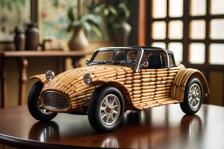 Bamboo Miniature Car Toys For All Ages That Embody Natural Beauty, Promote Eco-Living, And Honor The Cultural Significance Of Bamboo Craft Traditionsの素材