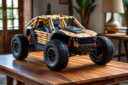 Bamboo Miniature Car Models Youâll Love To Showcase, Built With Precision From Renewable Materials, Blending Art, Tradition, And Environmental Responsibilityの素材