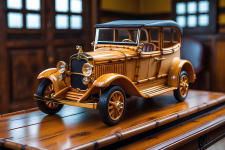 Bamboo Miniature Car Designs Made By Local Artisans Using Organic Bamboo, Each Piece Unique, Eco-Friendly, And Full Of Cultural Heritage To Adorn Any Spaceの素材