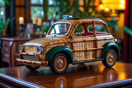 Bamboo Miniature Car Sculptures That Blend Cultural Heritage And Eco-Conscious Design Into Stunning Display Pieces For Offices, Homes, And Giftsの素材