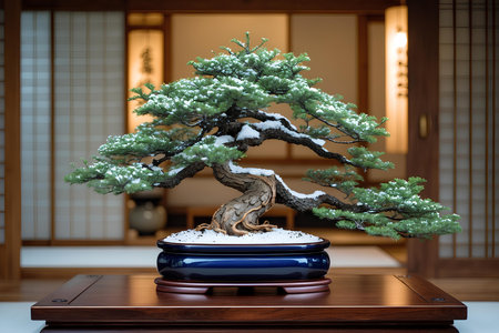 Japan Bonsai Plant from nursery to display: The full lifecycle of how bonsai trees are grown, trained, and sold to collectors and hobbyists around the world.の素材