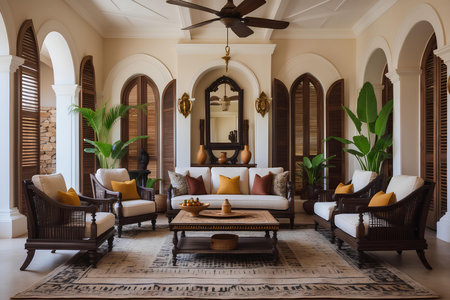 Luxury living room interior in classic style. Vintage furniture.の素材