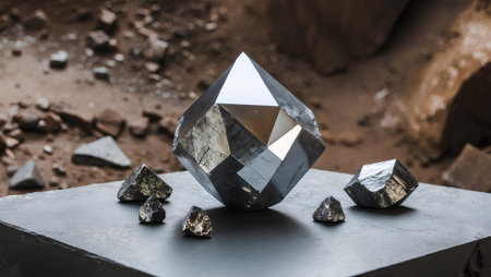 Gemstone. Geology and geology concept. Geology.の素材