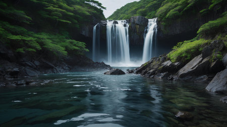 Takachiho Falls, Takachiho City, Iwate Prefectureの素材