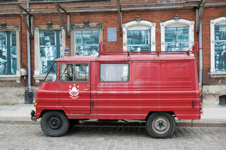 GDANSK, POLAND - 7 September 2019: Event in the Lower Town of Gdansk Classics for retro presenting...