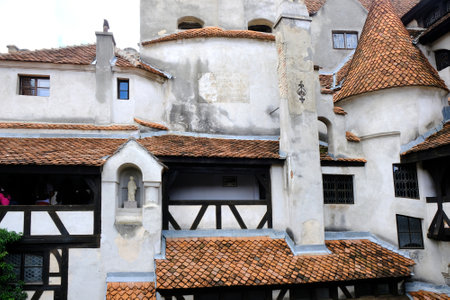 BRAN, TRANSYLVANIA, ROMANIA - around July 2018: famous Dracula's Castle in Branのeditorial素材