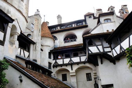 BRAN, TRANSYLVANIA, ROMANIA - around July 2018: famous Dracula's Castle in Branのeditorial素材