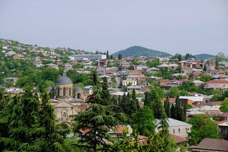 Georgia, panoramic view of Kutaisiの写真素材