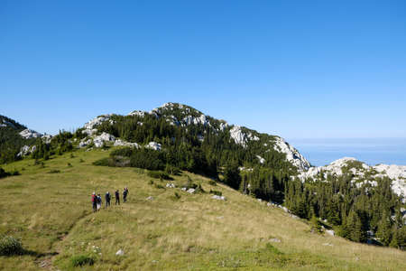 The beautiful Premuziceva Staza mountain path, Velebit National Park, Dinaric Mountains, Croatia....