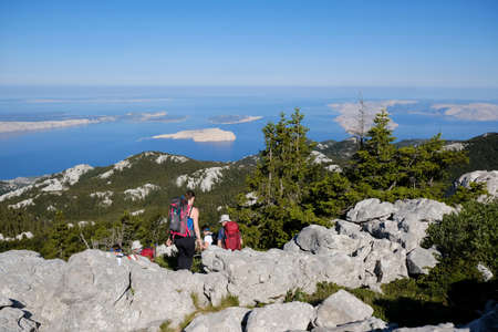 Velebit National Park, Dinaric Mountains, Croatia. The beautiful Premuziceva Staza mountain path...