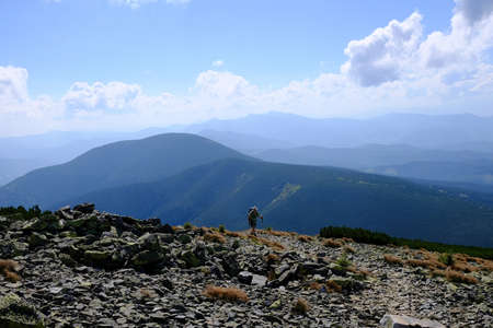 Ukraine, Eastern Carpathians, Central Gorgany Mountains - view around Great Syvulya (Sywula), the...