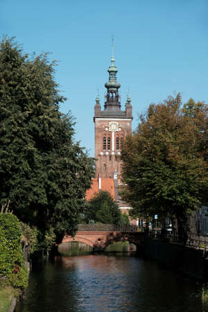 Catherine's Church in Old Town in Gdansk, Poland