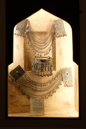 Amman, Jordan - circa May 2022: Exhibits at the Folklore Museum in Amman, Jordanのeditorial素材