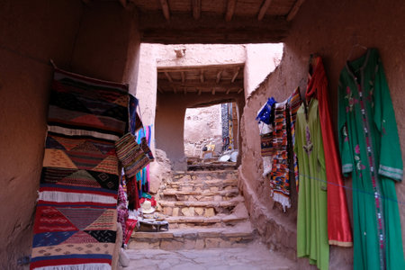 Ait Ben Haddou, famous berber ksar (fortified village) in Morocco. Many films have been shot here.の写真素材