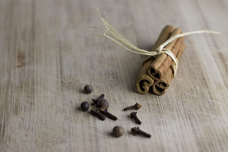 cinnamon sticksの写真素材