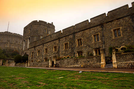 Detail of Windsor Castle in England. Berkshire, United Kingdom.のeditorial素材