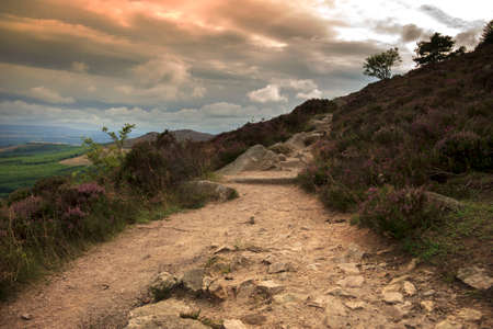 Cairngorms National Park, Aberdeenshire, Scotland, UK. Hiking trail in Cairngorms.の写真素材