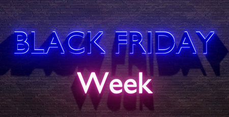 Black Friday Week web bannerの写真素材