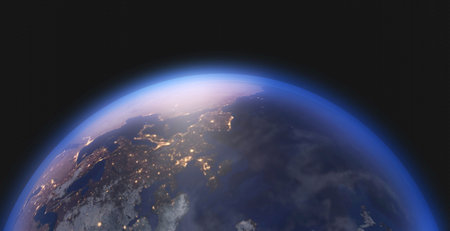 Planet earth background.の写真素材
