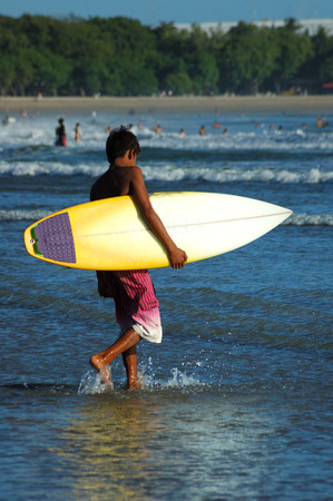 lets play surfing with nice wavesの写真素材