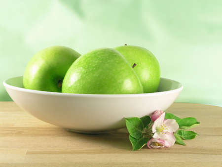 big green appleの写真素材
