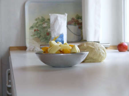 baking - homemake cake - step by stepの写真素材