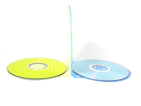 DVD isolated on white withの写真素材