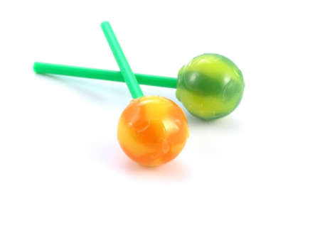 colorful sweet food on white background