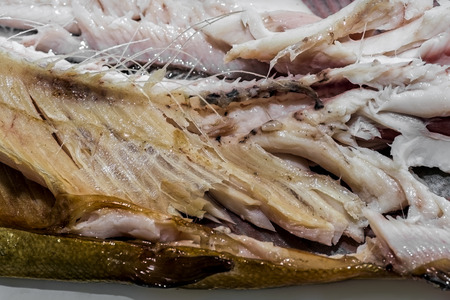 trout smoked and freshの写真素材