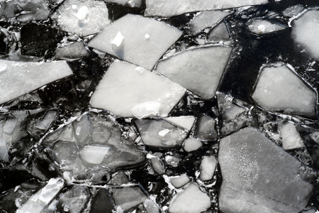frozen winter ice floe