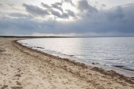 A spring beach on the Sobieszewo Islandの写真素材