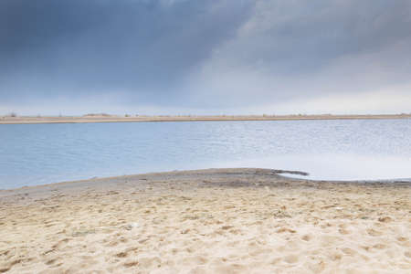 A spring beach on the Sobieszewo Islandの写真素材
