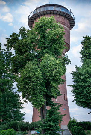 Water tower, GiÅ¼ycko, Polandの写真素材