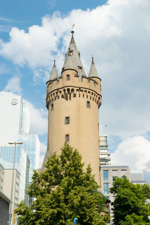 Tower, former fortification gate. Frankfurt am Mainのeditorial素材