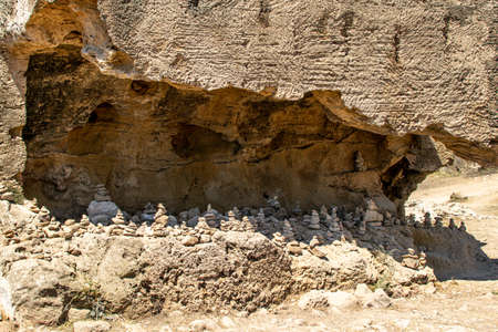 Archaeological Park. Paphos, Cyprus. Archaeological Site of Nea Paphos. Ruins of the ancient Roman and Greek cities.の写真素材