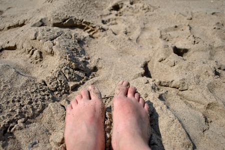 On the beachの写真素材