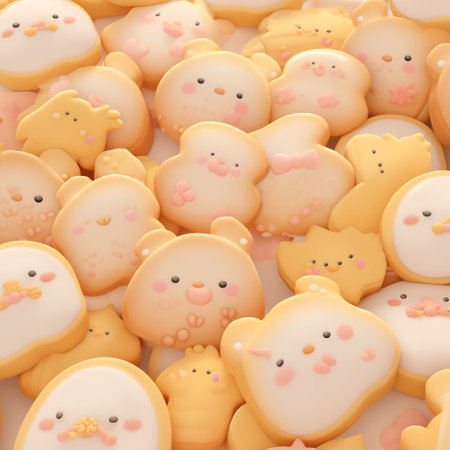 These adorable animal cookies are sure to bring a smile to anyone's face. They're easy to make and perfect for decorating with colorful frosting and sprinkles.の素材