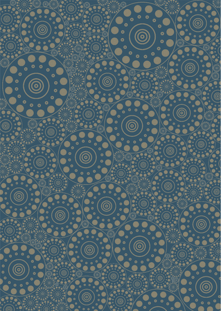 dark green color background of circles pattern texture
