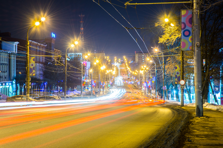 Izhevsk in the eveningの写真素材