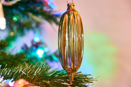 glass christmas tree toy retroの写真素材