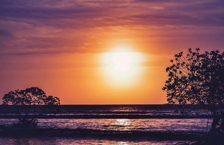 Beach When Sundownの写真素材