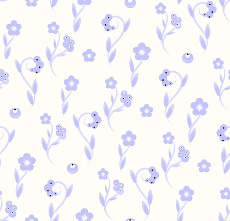 Delicate seamless floral pattern.のイラスト素材
