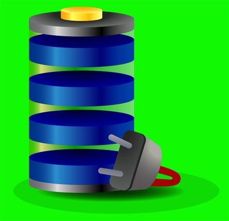 charged battery iconのイラスト素材
