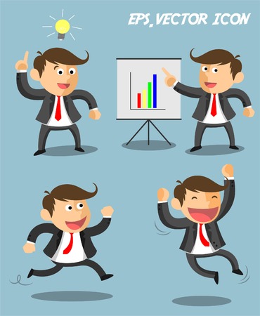 success businessman flat iconのイラスト素材