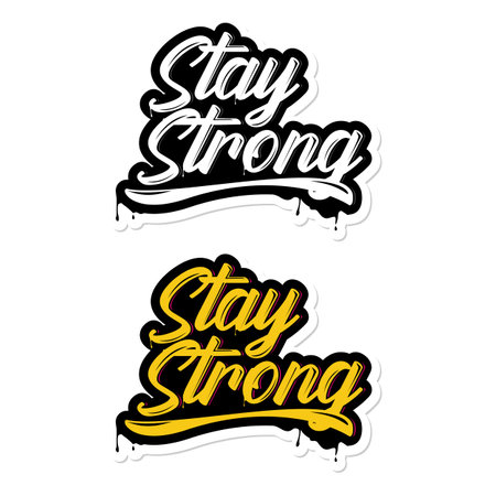 Stay strong graffiti vectorのイラスト素材
