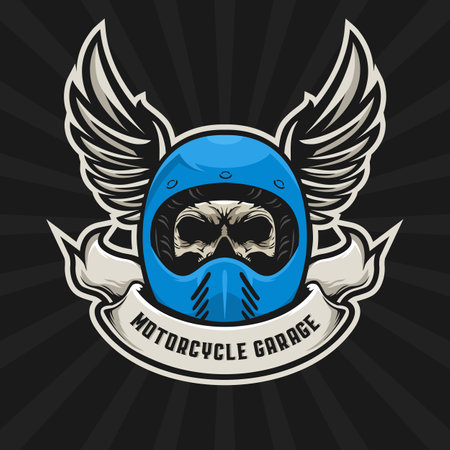 Skull bikerのイラスト素材