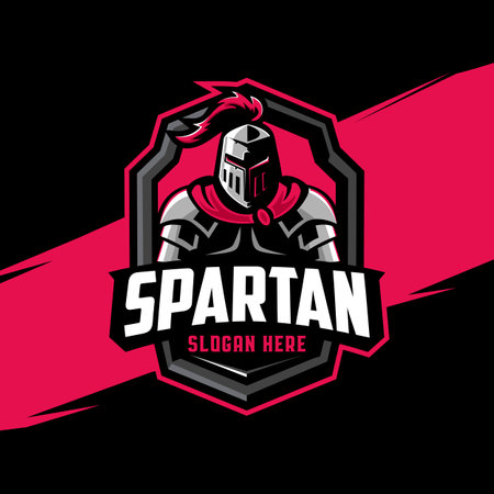 Spartan mascot logoのイラスト素材