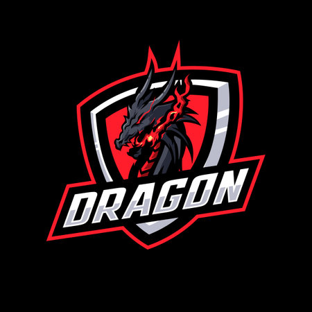 Dragon mascotのイラスト素材