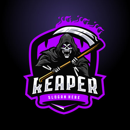 Reaper mascotのイラスト素材